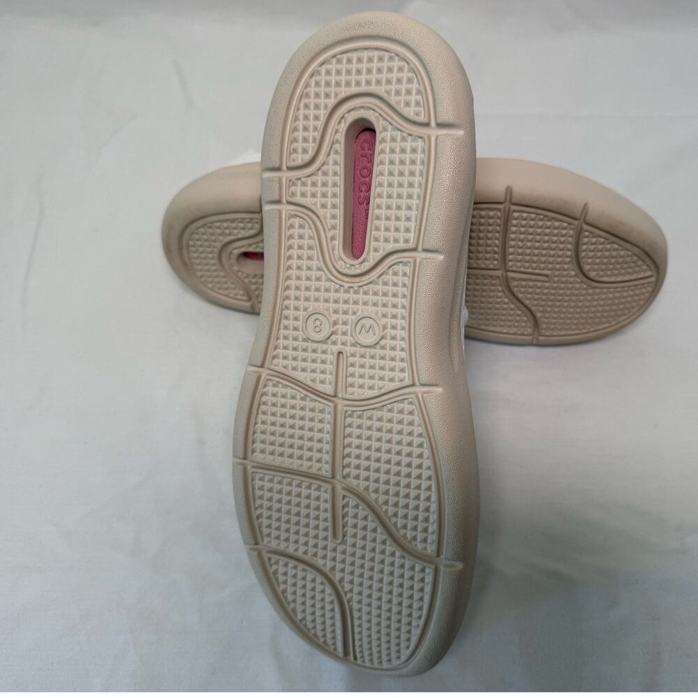 Crocs Women's InMotion Pacer Lite Ride Sneaker, White/Taupe, Size 8 - Picture 6 of 7